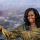 Former US First lady Michelle Obama speaks during the groundbreaking ceremony for the Obama Presidential Center at Jackson Park on September 28, 2021, in Chicago, Illinois.